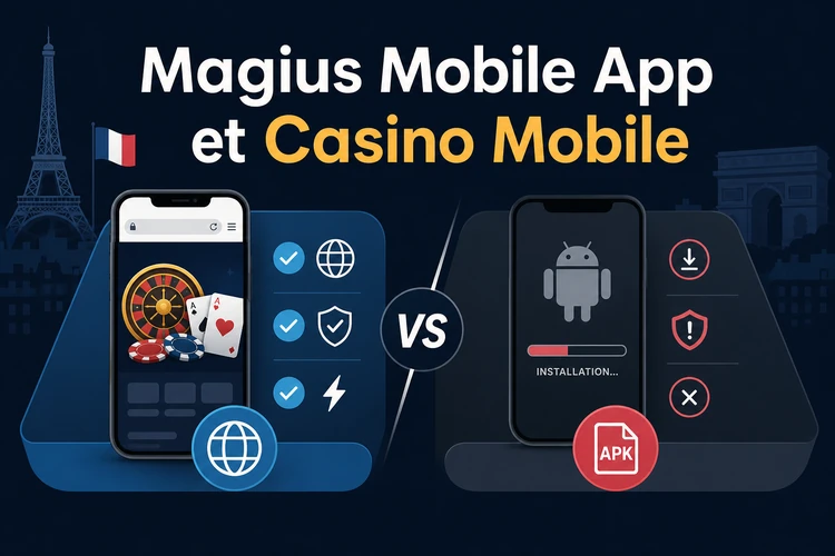 Magius Mobile App et Casino Mobile comme alternatives à un APK