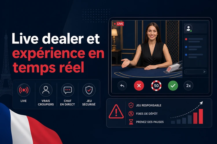 Live dealer, stream et expérience en temps réel
