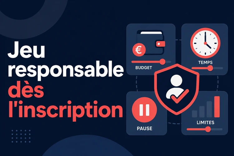 Jeu responsable dès l'inscription