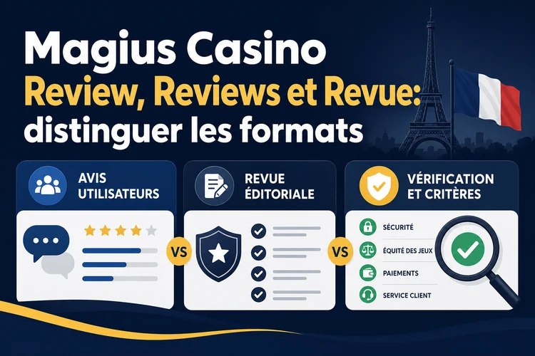 Magius Casino Review, Reviews et Revue: distinguer les formats